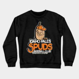 Defunct Idaho Falls Spuds Baseball Team Crewneck Sweatshirt